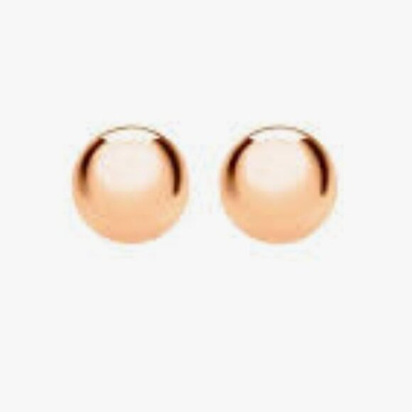 Gorgeous Rose Gold Ball studs - Picture 3 of 3